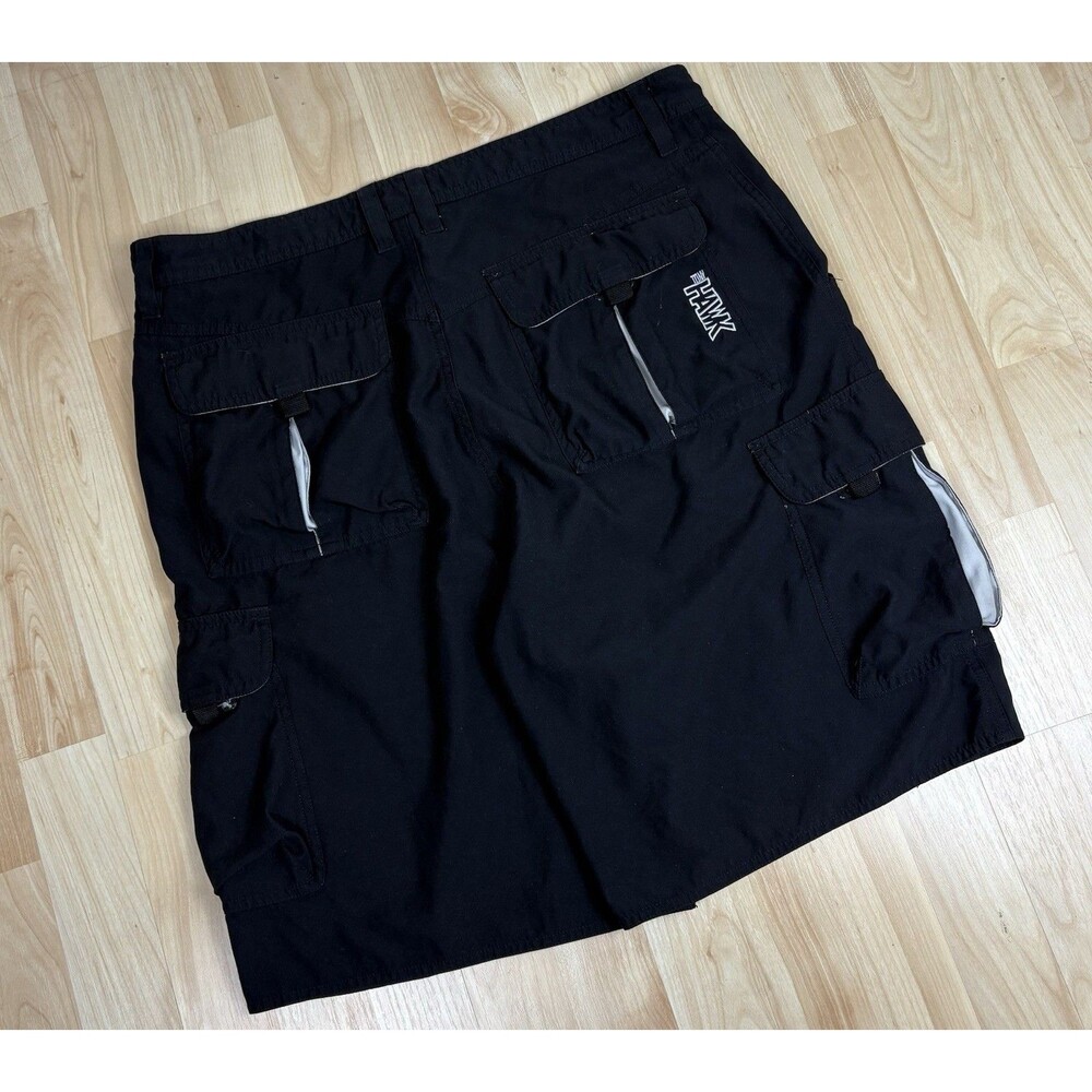 Vintage Y2K Tony Hawk Embroidered Graphic Cargo Shorts / Back / Size 36